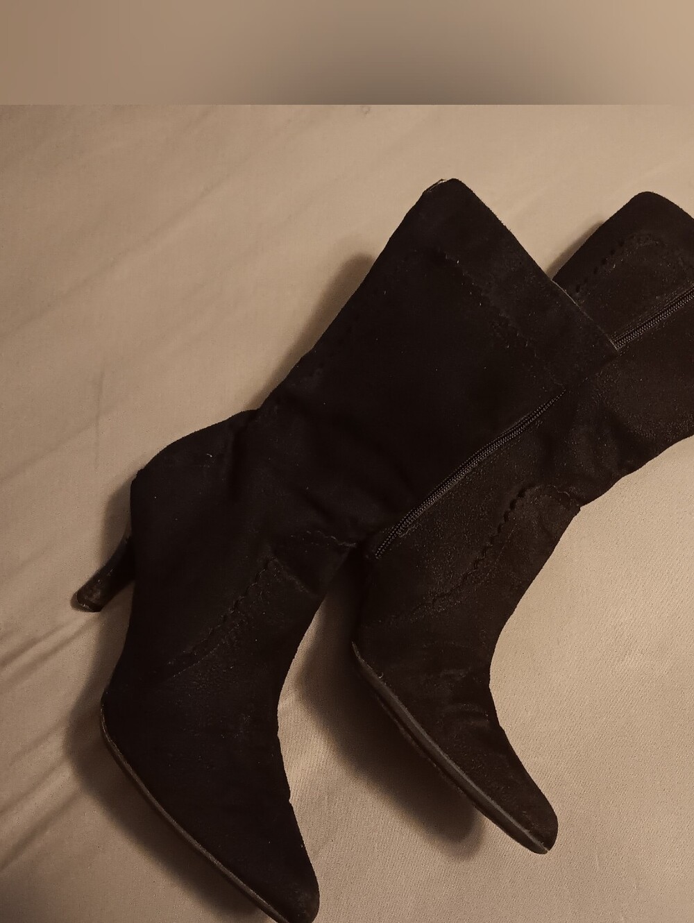 Classic Vintage George Black Mid-Calf Women's Boots